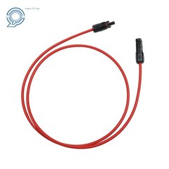 1 Pair 5 Feet 10 AWG Solar Panel Extension Cable Wire Connector Black + Red