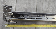 Adjustable angle bracket for pole mounting a small solar panel