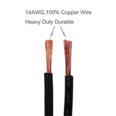 SCCKE 10FT 14AWG Battery Alligator Crocodile Clip to SAE Connector Extension …