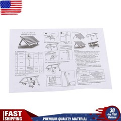 Adjustable Angle Solar Panel RV Tilt Mount Brackets Set 4 Packs For Roof Install