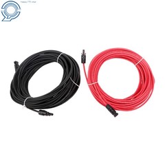 4mm² 20M Solar Wire Black+Red UV Resistant Cable with M4 Connector Kit