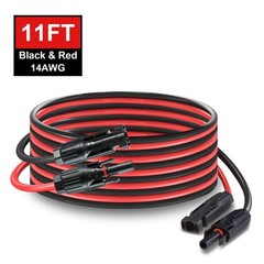 solar cables 11ft solar panel Extension Cable 14AWG Solar Adapter to XT60 4style
