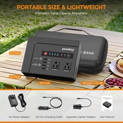 Portable Power Station 200W with 146Wh Capacity, Ideal for Camping & Travel