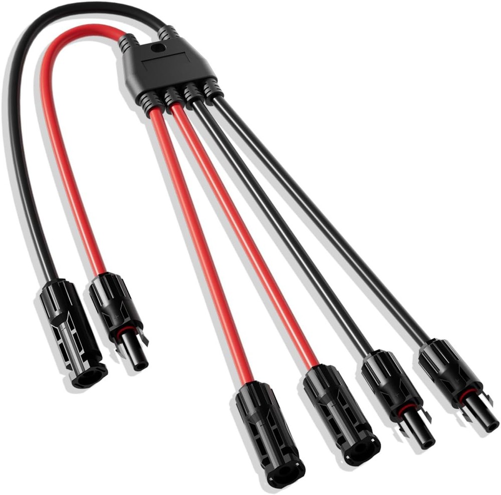 Integrated Solar Connector 2-4 Y Branch Parallel PV Adapter Cable Wire Plug