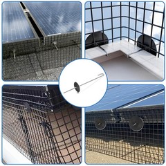 Solar Panel Bird Guard Fastener Clips, Stainless Steel Critter Guard Clips fo…