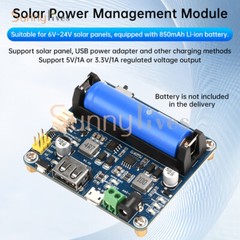 6V~24V Solar Panel Power Management Module Support MPPT 850mAh Li-ion Battery