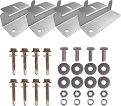 Durable Z Bracket Mounting Set for Easy Solar Panel Installations on Any Surface