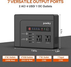 Open Box 146Wh 200W Portable Power Station Solar Generator with 40W Solar Panel