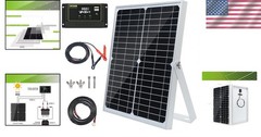 Lightweight 30W Off-Grid Solar Panel Kit – Includes Charge Controller and Mount