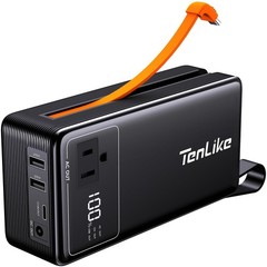 Portable Power Station with AC Outlet Power Bank for Camping Essentials Small El