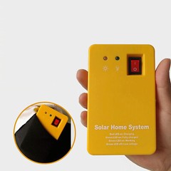 Solar Power Panel Generator Kit 5V USB Home System Charger 3 LED Bulbs Light