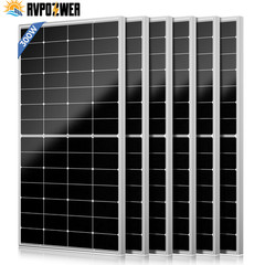 300W-1800W Mono Solar Panel 10BB 12V N-Type 26.5% Charging RV Camping Home Boat