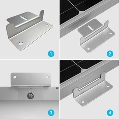 Complete Z Bracket Mounting Set for RVs & Boats – Lightweight Solar Solution
