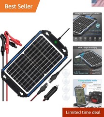 High-Efficiency 12V Solar Battery Charger & Maintainer – Fully Automatic & Safe