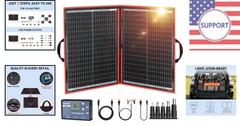 Efficient 100W Solar Panel – Foldable, Lightweight, Dual USB for Camping Power