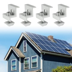 6Pcs Solars Panel Mounting Brackets for Easy Installation on Various Items