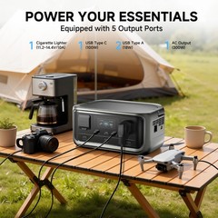 ALLPOWERS VOLIX P300 Portable Power Station 300W 256Wh Solar Bank Camping Backup