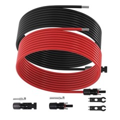 Solar Panel Extension Cable for RV,Boat with Waterproof Connectors(10 AWG-30Ft)
