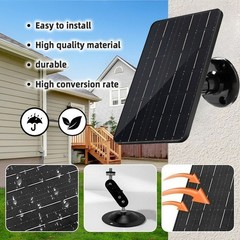 30W 5V Solar Charging Panel for Outdoor CCTV Camera Security Cam Battery Charger