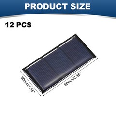 12PCS 1.5V 0.24W 0.16A Mini Solar Panels for Solar Power Small Solar Cells