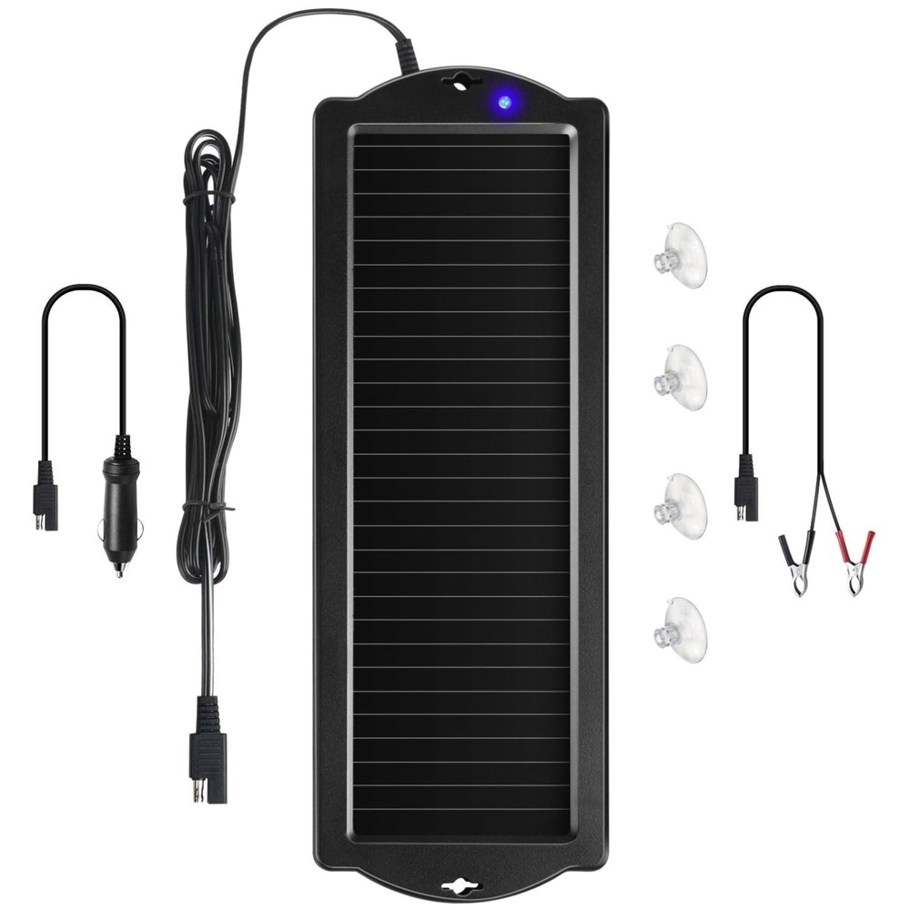1.5W Solar Battery Charger Cigarette Lighter Plug