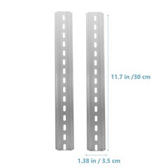 3 Pcs Din Mounting Frame Industry Rail for Electrical Components Aluminum Rails