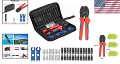 Ergonomic 51 PCS Solar Crimper Tool Kit – Includes 12 Connectors & Spanners
