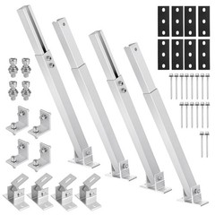 2 Sets Adjustable Solar Panel Tilts Mount Brackets Aluminum Alloy Mounting Br…