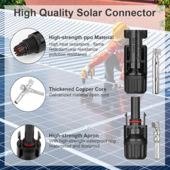6Pairs Solar Panel Terminals Cable Connectors Crimper Crimping Plier Tool Set