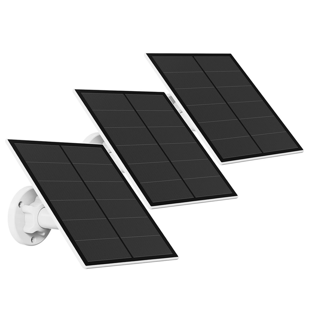 3 Pack 5W Solar Panel Charger Compatible with Rechargeable Security Camera