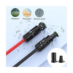 500 Pairs Solar Connector Caps, IP68 Weather Resistant Dust Male and Female C…