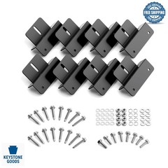 8-Pack Aluminum Solar Panel Z Brackets for RV, Boat & Off-Grid Installations