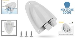 Solar Weatherproof Double Cable Entry Gland for RV & Marine Solar Systems
