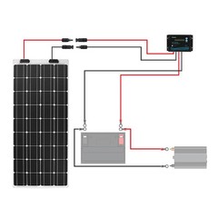 Solar Panel Extension Cable 20FT 10AWG Male Female Connector Off-Grid Waterproof