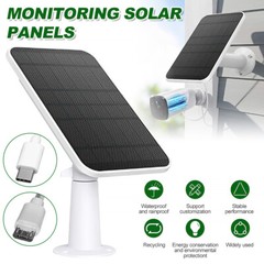 4W 5V Solar Panel for USB Power CCTV Camera Security Cam Battery Charger Outdoor