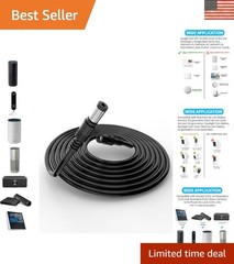 16.5 ft Barrel Plug Extension Cable – Water-Resistant & Tool-Free Installation