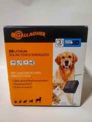 Gallagher S6 Lithium Solar Electric Fence Energizer .06 Joules
