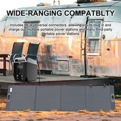 Ctolity 200W Foldable Solar Panel Monocrystalline 12V-24V IP68 Camping RV