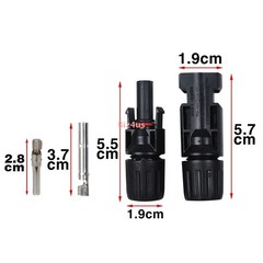 5/10/20/50/100 Pairs Solar Cable Connectors Male Female DIY For Solar Panel US
