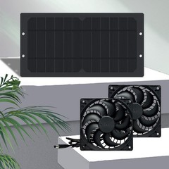 Solar Fan with 6W Output for Pet Housing and Camping Efficient Energy Use