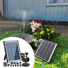 Adjustable Spray Solar Fountain Pump 30-150cm Height 1000L/H Flow Rate