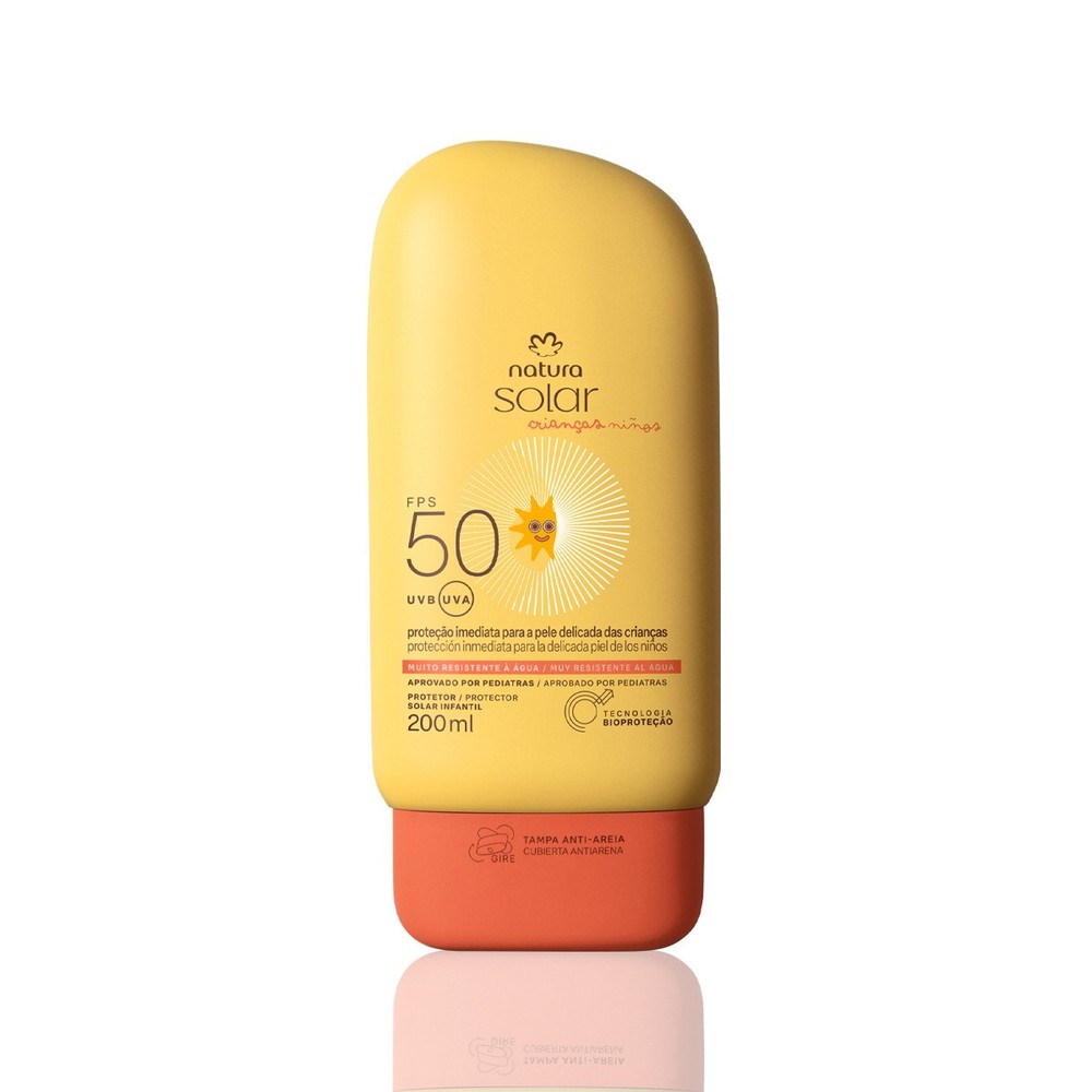 Natura – Solar – Protetor Solar Infantil fps uvb 50/fpuva 17 (200ML) – (6.8FlOz)
