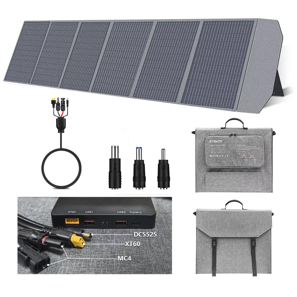200W Flexible ETFE New Rigid Solar Panel Foldable 12V to 24V Monocrystalline for