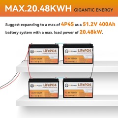 12V 100Ah LiFePO4 Battery Pack Lithium Iron Phosphate for RV Marine Solar System