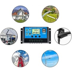 50W Solar Panel Controller 12V Mono Off-Grid Battery Power RV Home Boat Camping