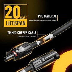 Solar Panel Y Connectors 6 to 1 Parallel Cable Kit