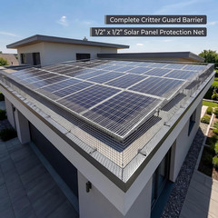 Solar Panel Bird Guard, 8In X 100Ft Rustproof Pvc-Coated Critter Guard Roll Kit