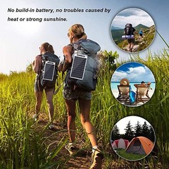1X( USB Solar Panel 6W 5V Outdoor Mobile Phone Camping Hiking Cells6719