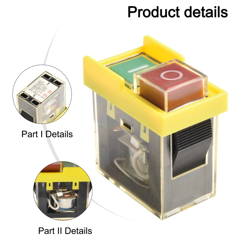 Kjd6,electromagnetic Switch,waterproof Start Button 5E4 250V Switch Replace