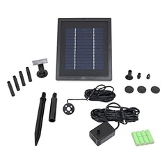 SUNNYDAZE DECOR SOLAR PUMP PANEL KIT WITH BATTERY PACK AND LIGHT – AMP-P022C